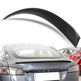 OE-Style Rear Trunk Lip Spoiler Wing For 2012-2024 Tesla Model S -Matte Carbon Fiber