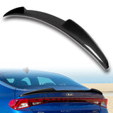 V-Style Rear Trunk Lip Duckbill Spoiler Wing For 2021-2024 Kia Optima K5 -Real Carbon Fiber