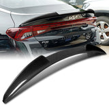 V-Style Rear Trunk Lip Duckbill Spoiler Wing For 2021-2024 Kia Optima K5 -Real Carbon Fiber