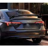 HP-Style Rear Trunk Lip Spoiler Wing For 2022-2025 Honda Civic Sedan -Real Carbon Fiber