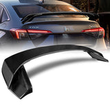 HP-Style Rear Trunk Lip Spoiler Wing For 2022-2025 Honda Civic Sedan -Real Carbon Fiber