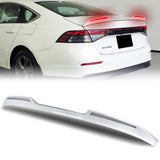W-Power ABS STP-Style Rear Trunk Lip Duckbill Spoiler Wing with LED Sequential Light For 2023-2026 Honda Accord 4-DR/Sedan -Pearl White