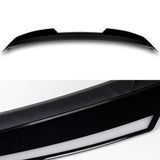 W-Power ABS STP-Style Rear Trunk Lip Duckbill Spoiler Wing with LED Sequential Light For 2014-2024 Infiniti Q50 - Pearl Black