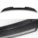 W-Power ABS STP-Style Rear Trunk Lip Duckbill Spoiler Wing with LED Sequential Light For 2014-2024 Infiniti Q50 - Carbon Fiber Look