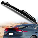 W-Power ABS STP-Style Rear Trunk Lip Duckbill Spoiler Wing with LED Sequential Light For 2018-2023 Kia Stinger - Pearl Black