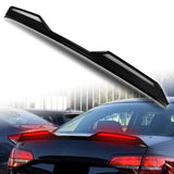 W-Power ABS STP-Style Rear Trunk Lip Duckbill Spoiler Wing with LED Sequential Light For 2011-2018 Volkswagen Jetta Mk6 - Pearl Black