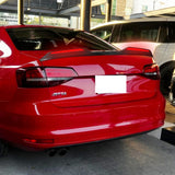 W-Power ABS STP-Style Rear Trunk Lip Duckbill Spoiler Wing with LED Sequential Light For 2011-2018 Volkswagen Jetta Mk6 - Carbon Fiber Look