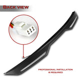 W-Power ABS STP-Style Rear Trunk Lip Duckbill Spoiler Wing with LED Sequential Light For 2011-2018 Volkswagen Jetta Mk6 - Carbon Fiber Look