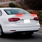 W-Power ABS STP-Style Rear Trunk Lip Duckbill Spoiler Wing with LED Sequential Light For 2011-2018 Volkswagen Jetta Mk6 - Pearl White