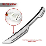 W-Power ABS STP-Style Rear Trunk Lip Duckbill Spoiler Wing with LED Sequential Light For 2011-2018 Volkswagen Jetta Mk6 - Pearl White