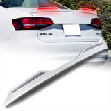 W-Power ABS STP-Style Rear Trunk Lip Duckbill Spoiler Wing with LED Sequential Light For 2011-2018 Volkswagen Jetta Mk6 - Pearl White