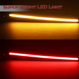 ST-Style ABS Rear Trunk Lip Duckbill Spoiler Wing with LED Sequential Light For 2015-2021 Subaru WRX STi - Painted Black