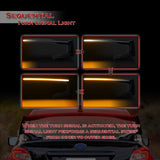 ST-Style ABS Rear Trunk Lip Duckbill Spoiler Wing with LED Sequential Light For 2015-2021 Subaru WRX STi - Painted Black