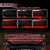 ST-Style ABS Rear Trunk Lip Duckbill Spoiler Wing with LED Sequential Light For 2015-2021 Subaru WRX STi - Painted Black