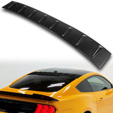 W-Power Carbon Fiber Look Rear Roof Vortex Generator Spoiler Wing For 2015 - 2023 Ford Mustang Coupe -Shark Fin Style