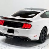 W-Power Pearl White Rear Roof Vortex Generator Spoiler Wing For 2015 - 2023 Ford Mustang Coupe -Shark Fin Style
