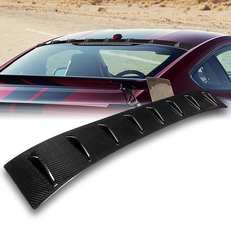 Real Carbon Fiber Rear Roof Vortex Generator Spoiler Wing For 2015-202 ...