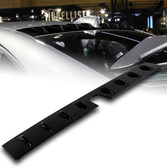 Pearl Black Rear Roof Vortex Generator Spoiler Wing For 2022 2023 2024 2025 Subaru WRX -Shark Fin Style