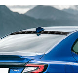 Real Carbon Fiber Rear Roof Vortex Generator Spoiler Wing For 2022 2023 2024 2025 Subaru WRX -Shark Fin Style