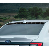 Real Carbon Fiber Rear Roof Vortex Generator Spoiler Wing For 2022 2023 2024 2025 Subaru WRX -Shark Fin Style