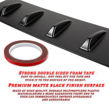 Matte Black Rear Roof Vortex Generator Spoiler Wing For 2022 2023 2024 2025 Subaru WRX -Shark Fin Style