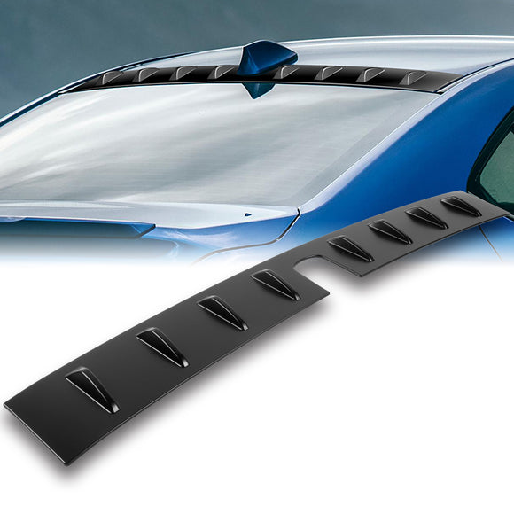 Matte Black Rear Roof Vortex Generator Spoiler Wing For 2022 2023 2024 2025 Subaru WRX -Shark Fin Style