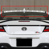 Pearl White Rear Roof Vortex Generator Spoiler Wing For 2022 2023 2024 Subaru BRZ / Toyota GR86 -Shark Fin Style