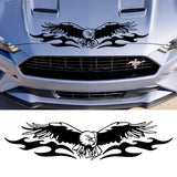 Universal Black Vinyl Flying Eagle Graphics Car Hood Sticker Car Auto Body Sticker