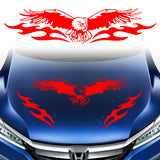 Universal Red Vinyl Flying Eagle Graphics Car Hood Auto Body Sticker