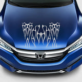 Universal Stripes Flame Style Car Sticker Graphics Decal Body Side Skirt Decor