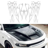 Universal Stripes Flame Style Car Sticker Graphics Decal Body Side Skirt Decor