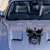 Evil Skull Decal Car Truck Window Black Vinyl Skull Sticker Scary Skeleton