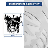 Evil Skull Decal Car Truck Window Black Vinyl Skull Sticker Scary Skeleton