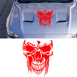 Evil Skull Decal Car Truck Window Red Vinyl Skull Sticker Scary Skeleton