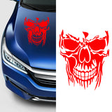 Evil Skull Decal Car Truck Window Red Vinyl Skull Sticker Scary Skeleton