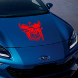 Evil Skull Decal Car Truck Window Red Vinyl Skull Sticker Scary Skeleton