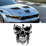 Evil Skull Vinyl Decal Car Truck Window Black Skull Sticker Scary Skeleton