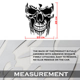 Evil Skull Vinyl Decal Car Truck Window Black Skull Sticker Scary Skeleton