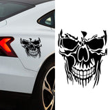 Evil Skull Vinyl Decal Car Truck Window Black Skull Sticker Scary Skeleton