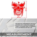 Evil Skull Vinyl Decal Car Truck Window Red Skull Sticker Scary Skeleton