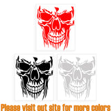Evil Skull Vinyl Decal Car Truck Window Black Skull Sticker Scary Skeleton