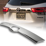 For 2014–2019 Toyota Highlander Chrome ABS Rear Trunk Trim Cover