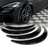 890 mm Universal Flexible Extra-Wide Wheel Fender Flares 4 Pieces -Painted Black