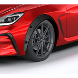 890 mm Universal Flexible Extra-Wide Wheel Fender Flares 4 Pieces -Carbon Fiber Style Painted