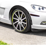 890 mm Universal Flexible Extra-Wide Wheel Fender Flares 4 Pieces -Carbon Fiber Style Painted