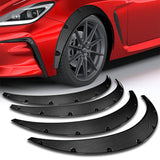 890 mm Universal Flexible Extra-Wide Wheel Fender Flares 4 Pieces -Carbon Fiber Style Painted