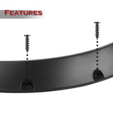 890 mm Universal Flexible Extra-Wide Wheel Fender Flares 4 Pieces -Matte Black