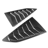 For 2016 - 2021 Chevrolet Camaro ABS Side Window Louvers Scoop Sun Shade Covers Vent -Carbon Fiber Look
