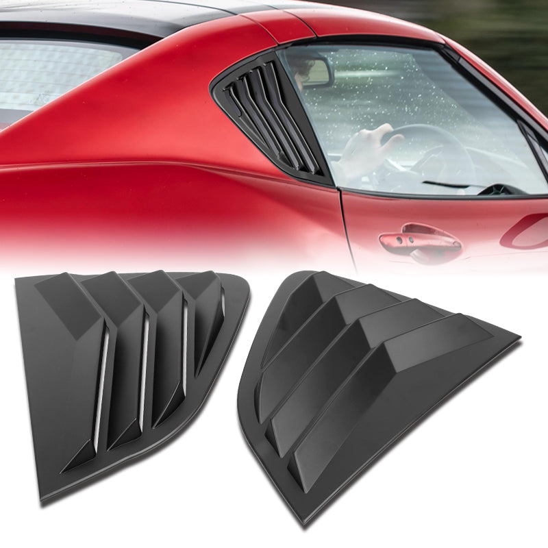 For 2017 - 2024 Mazda MX-5 Miata ABS Side Window Louvers Scoop Sun