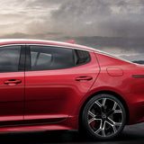For 2018 - 2023 Kia Stinger ABS Side Window Louvers Scoop Sun Shade Covers Vent -Carbon Fiber Look